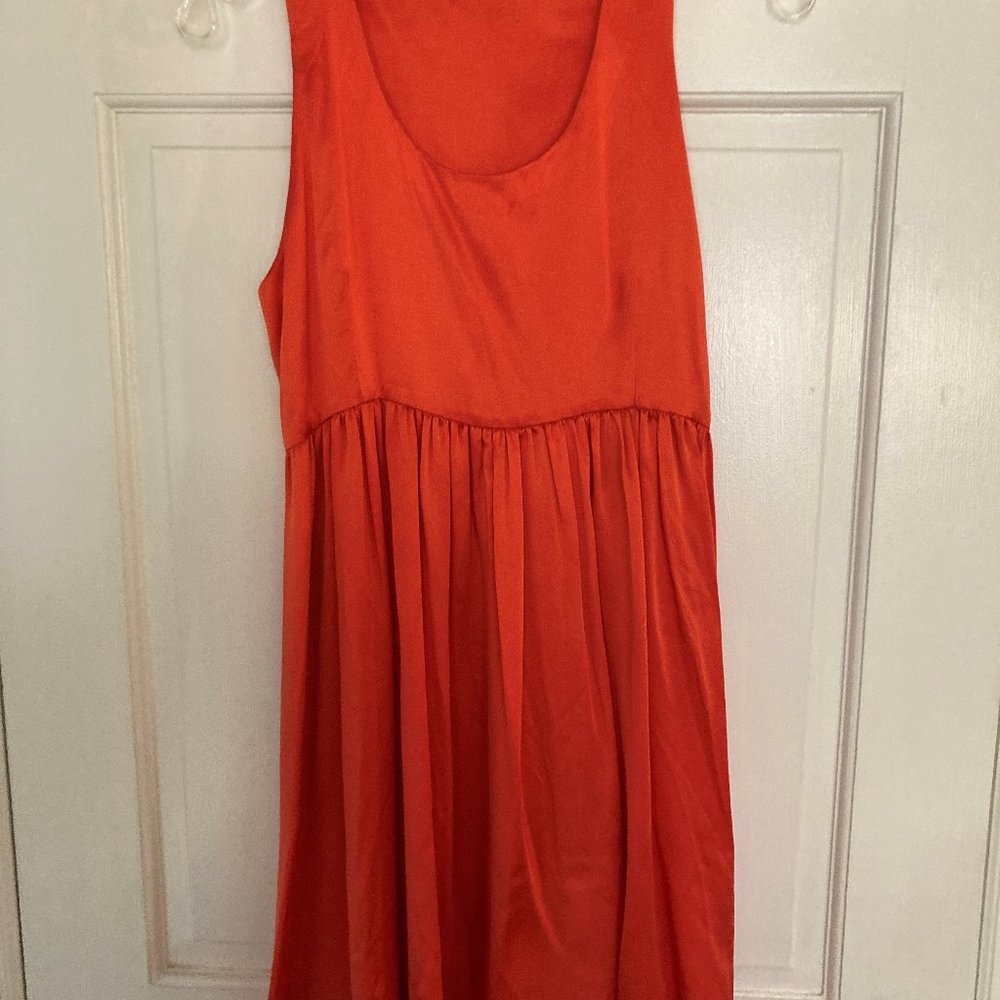 Porter Grey 100% Silk Babydoll Dress